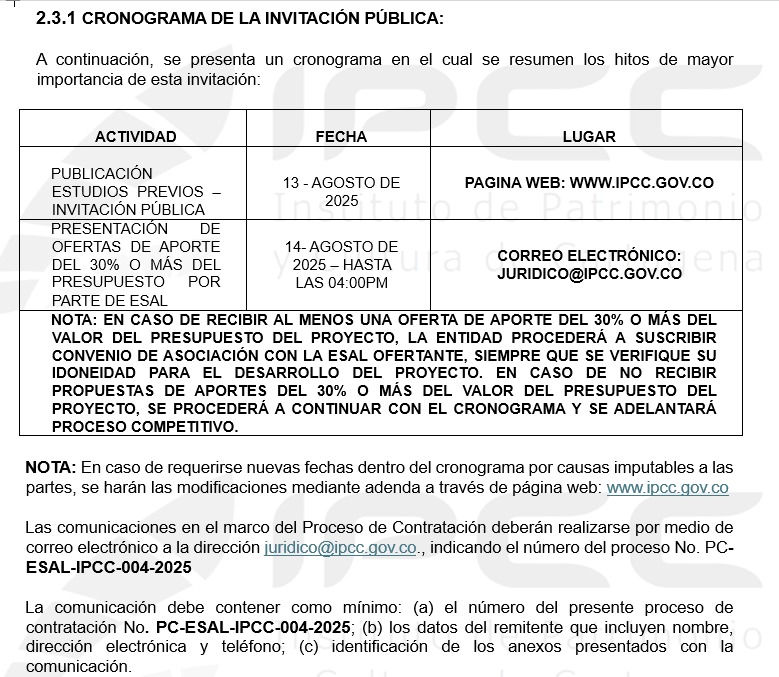 cronograma